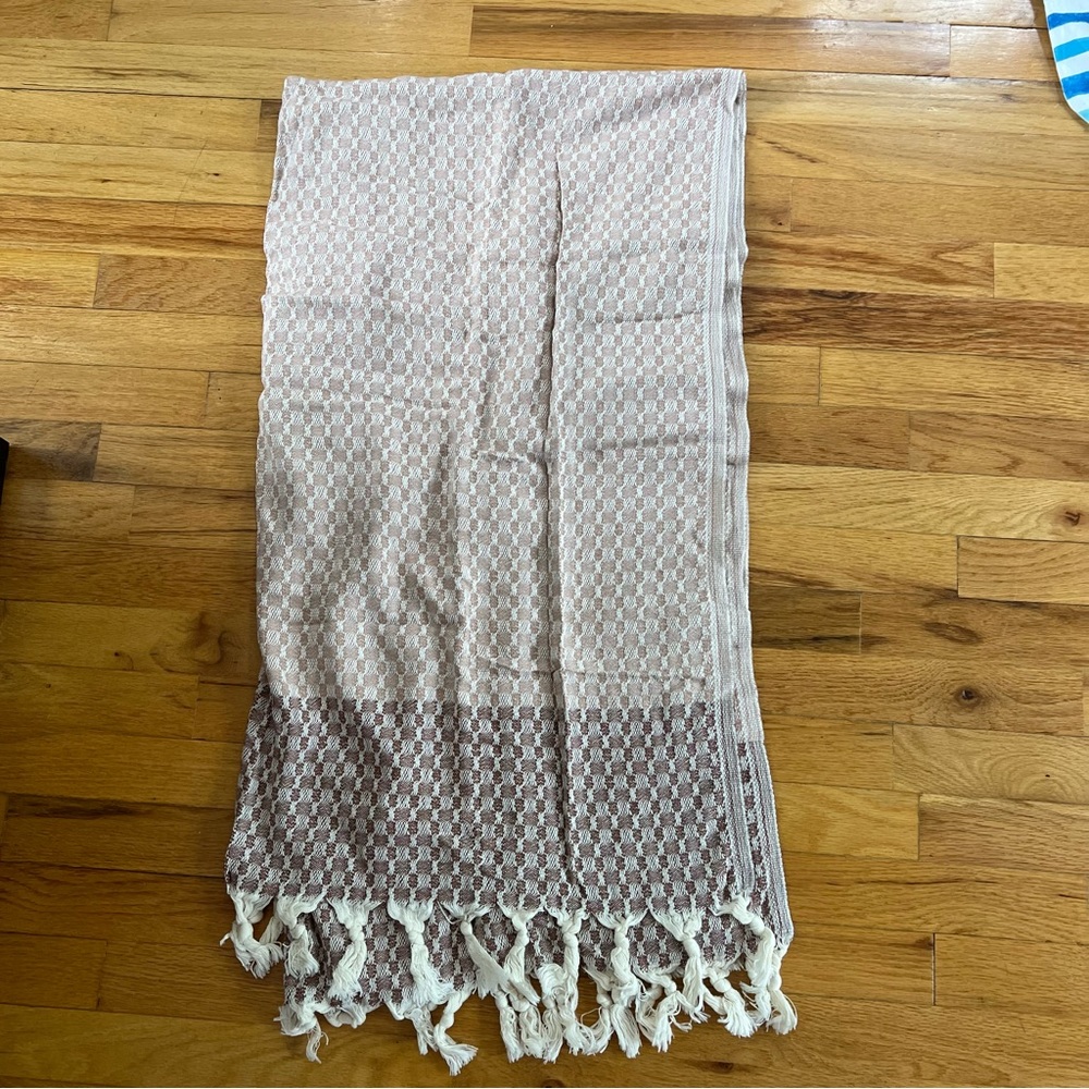 rhythm | NEW | Two Tone Fringe Towel | Natural